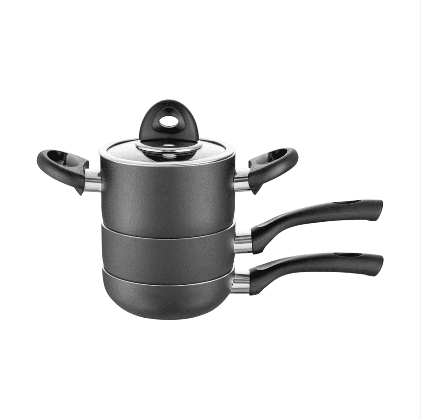 Emsan Vega 4 Prç Mini Tencere Set, Siyah - Görsel 1