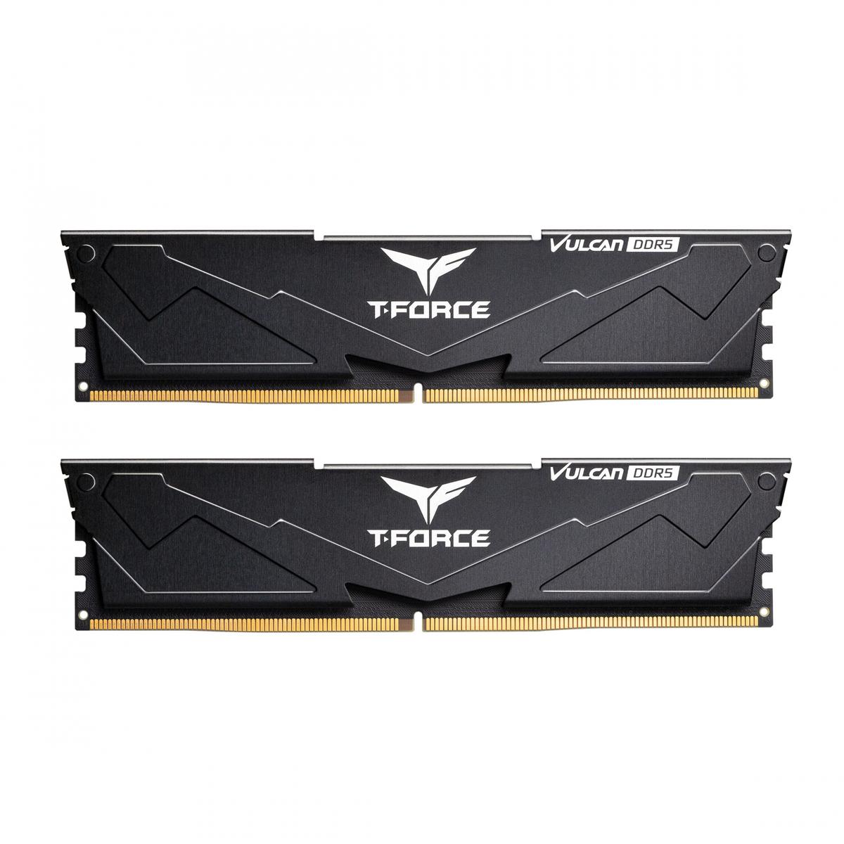 Bellek Team T-Force Vulcan Black 32Gb (2X16Gb) 6000Mhz Ddr5 Cl38 Kktc