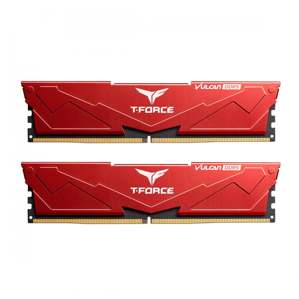 Bellek Team T-Force Vulcan Red 32Gb (2X16Gb) 6000Mhz Ddr5 Cl38 Kktc