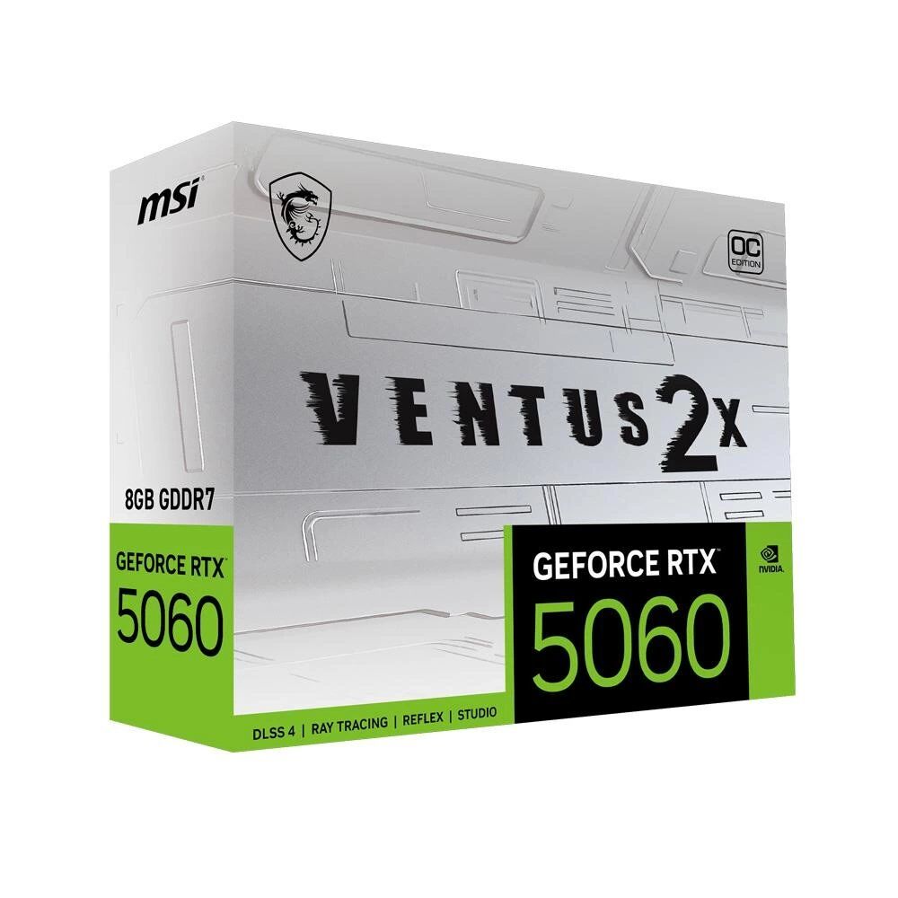 Ekran Kartı Msi Geforce Rtx5060 8G Ventus 2X Oc White Gddr7 128Bdx12 Kktc