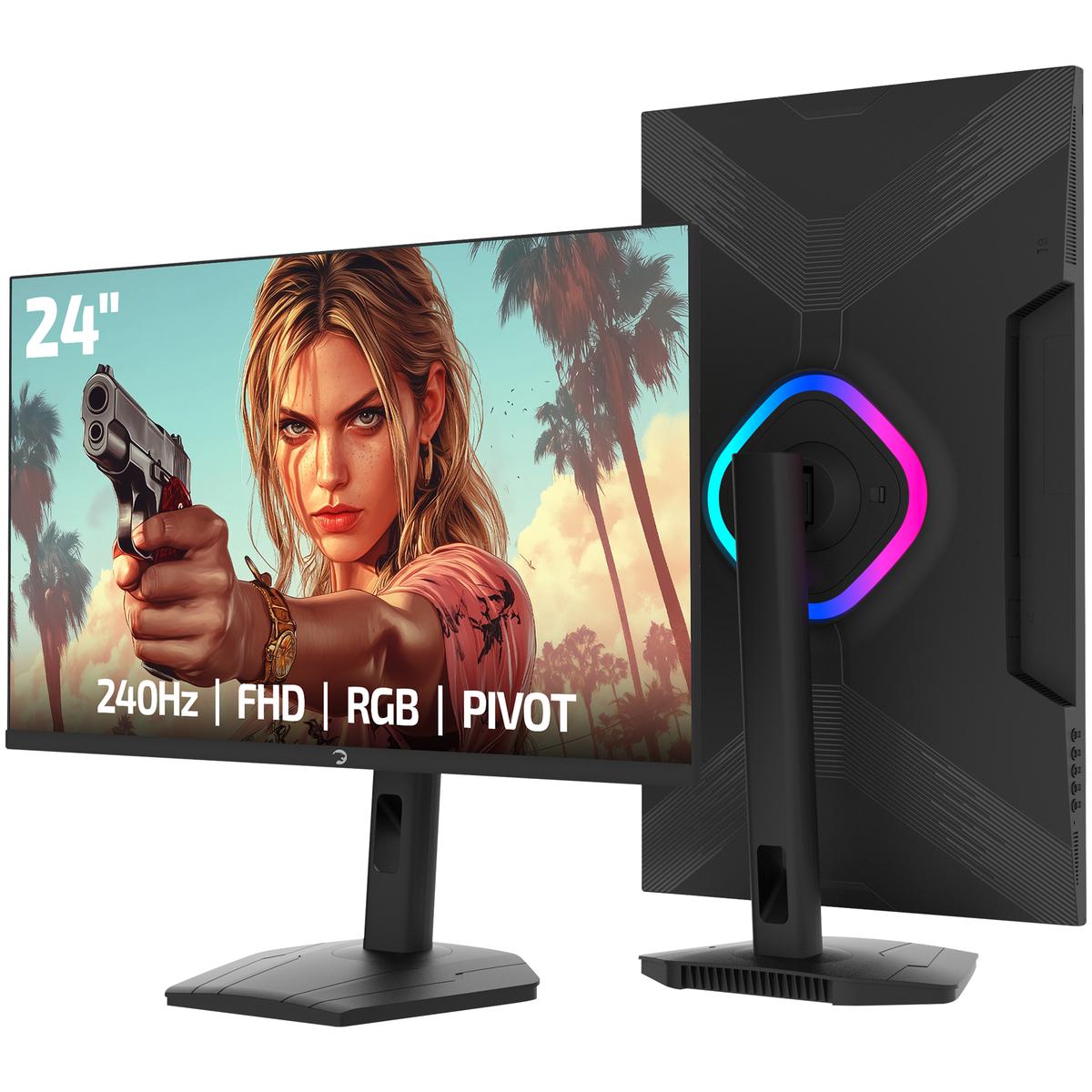 Monitör Gamepower 24&Amp;Quot; Lunis L20 240Hz 0.5Ms Va Fhd Rgb Pivot Kktc