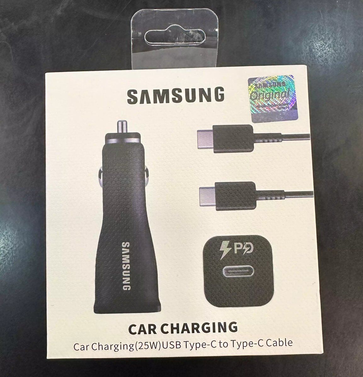 Samsung Araba Şarjeri Type-C To Type-C 25W - Görsel 1