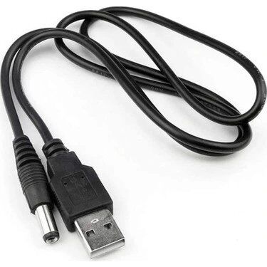 Usb To 5.5Mm X 2.5Mm Uç Power Güç Çevirici Adaptör Kablosu Kktc