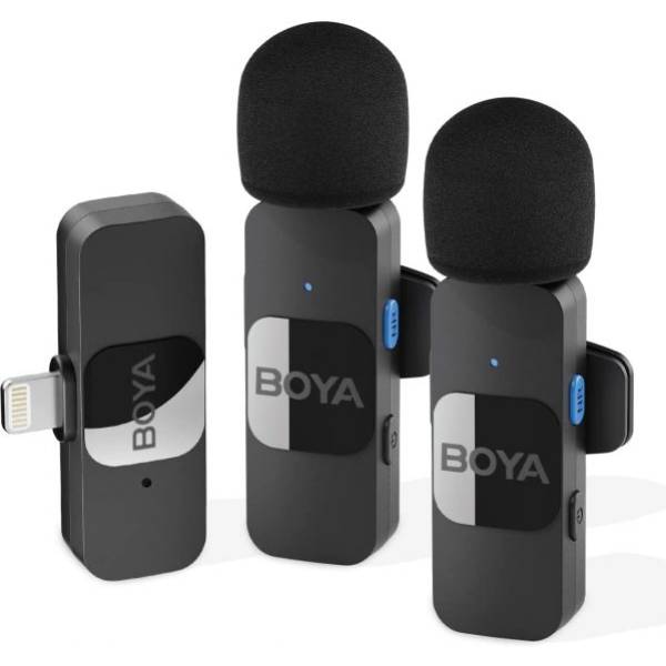 Boya By-V2 Çift Kablosuz Mikrofon Iphone Için