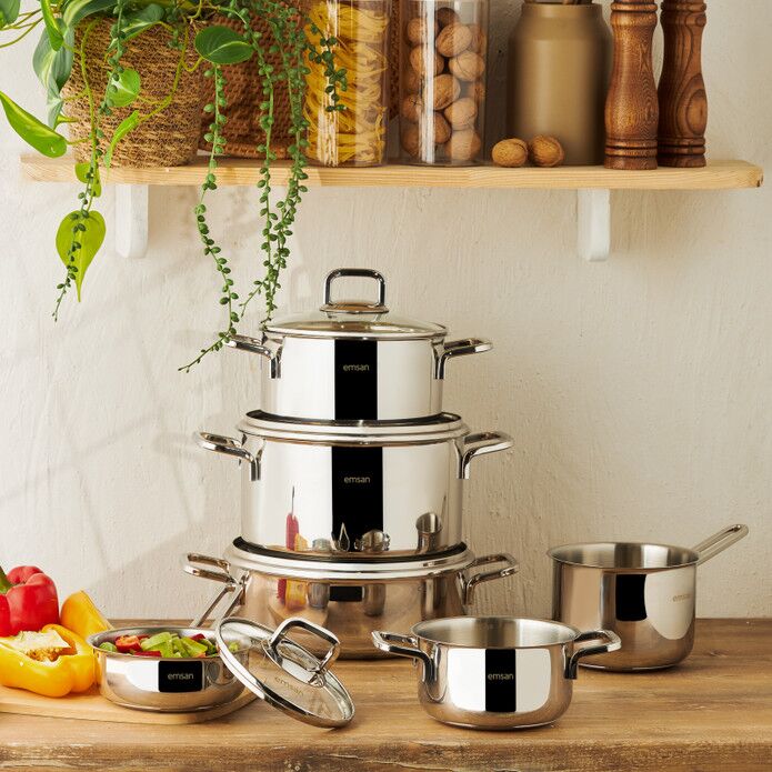 Cocinero 10 Parça Çelik Çeyiz Seti
