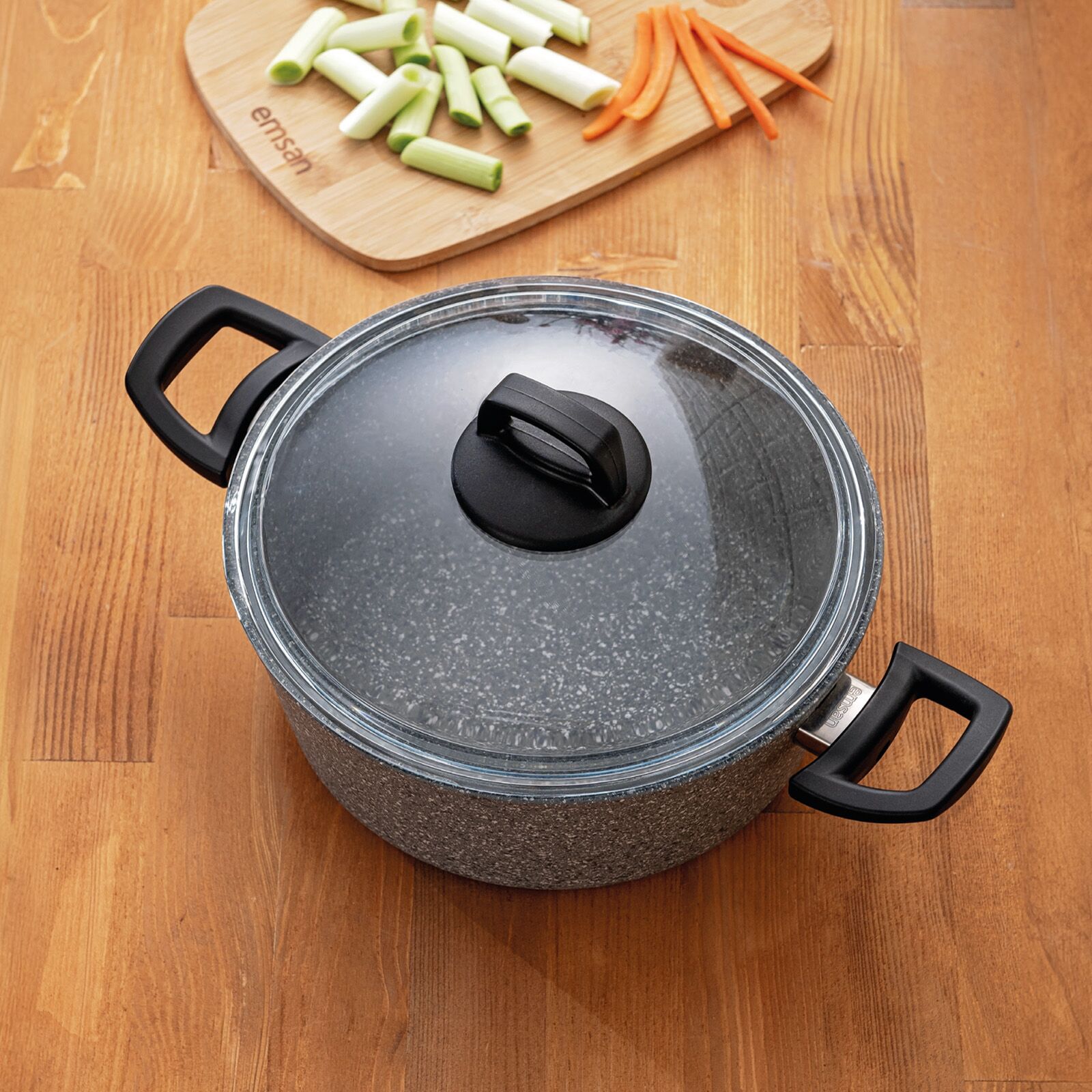 Titanium Granit Derin Tencere 20 Cm