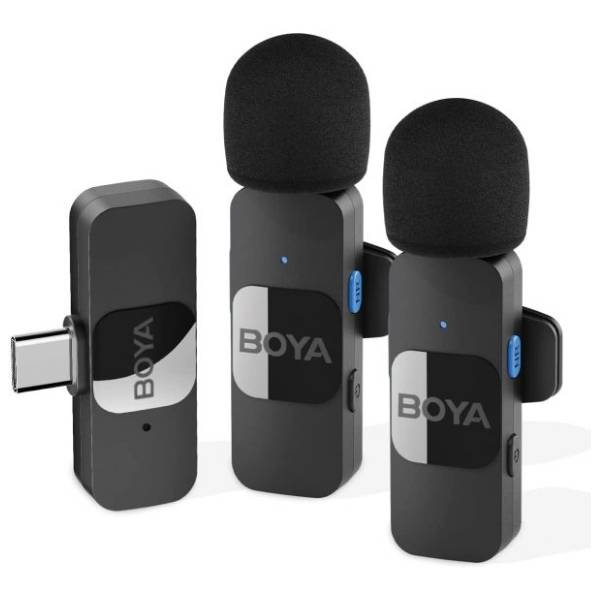 Boya By-V20 Android Için Çift Kablosuz Mikrofon
