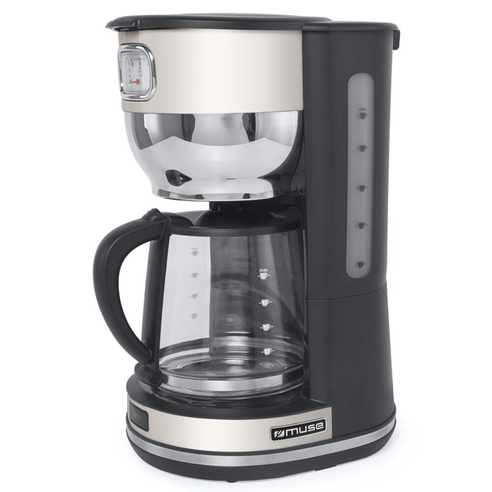 Filtre Kahve Makinesi Muse Ms-220 Sc Siyah/Krem