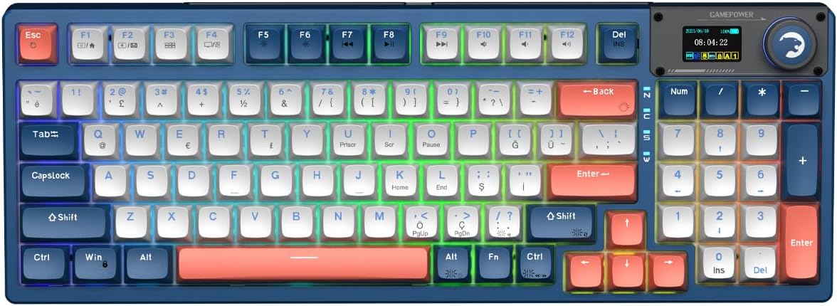 Klavye Gamepower Gasket Elite X Rgb Wireless Mekanik Hot Swap Kktc