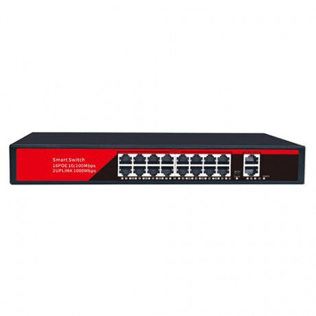 Switch Ezcool Ez-16Psf 16Xfe+2Xge Poe (240Watt) Kktc