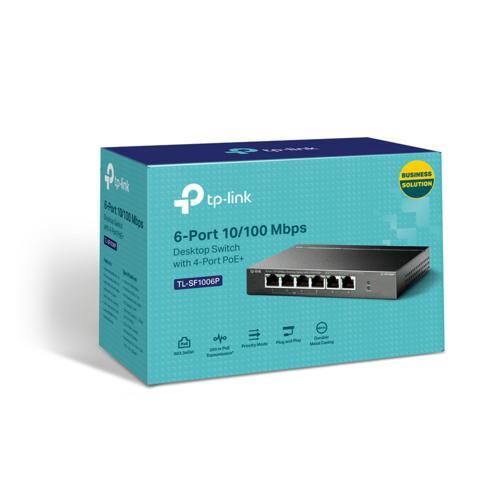 Switch Tp-Link 8 Port Tl-Sf1008P 4 Port Poe 10/100 Kktc