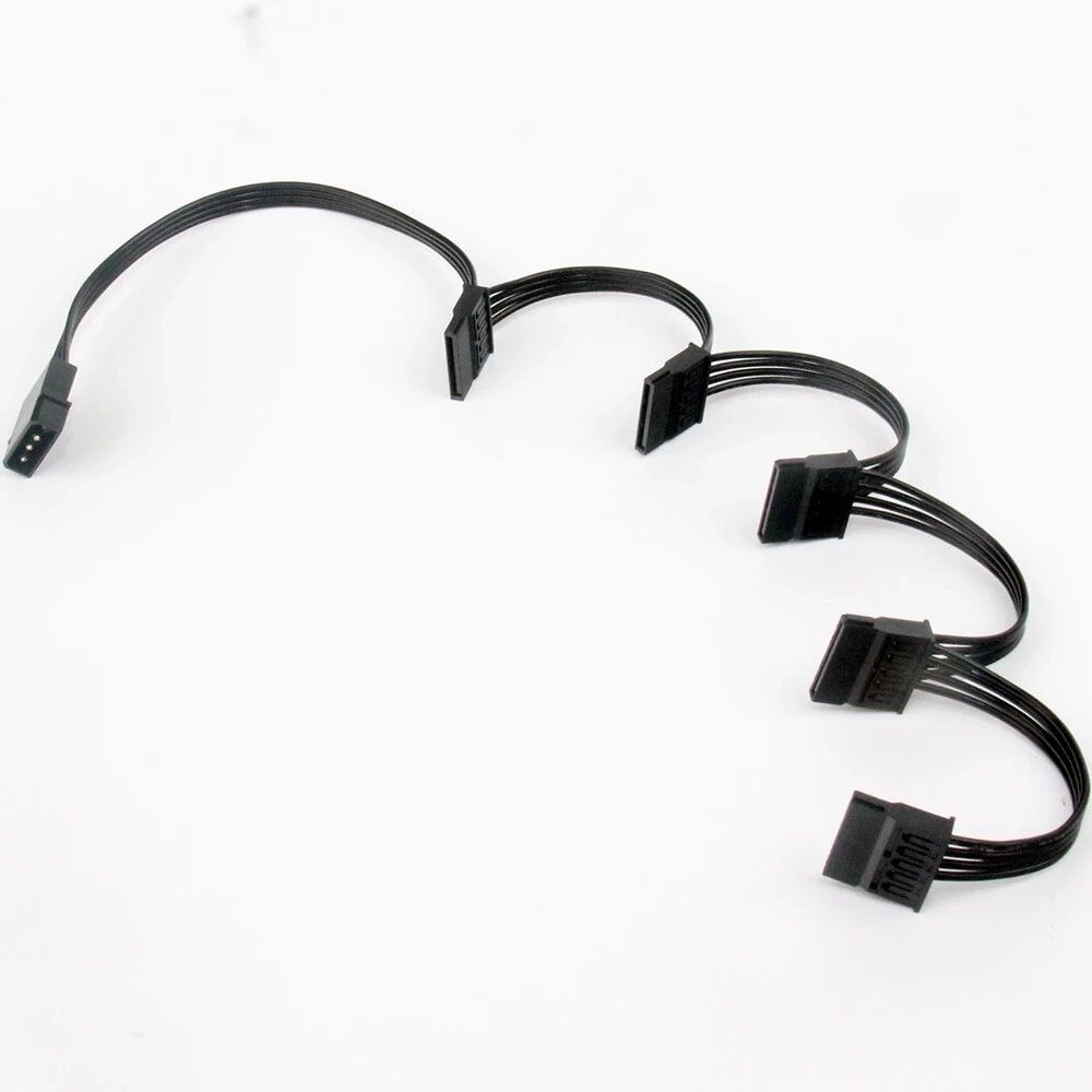 Kablo Molex Power To 5 Sata - 15 Pin Hdd Power Dönüştürücü Kktc
