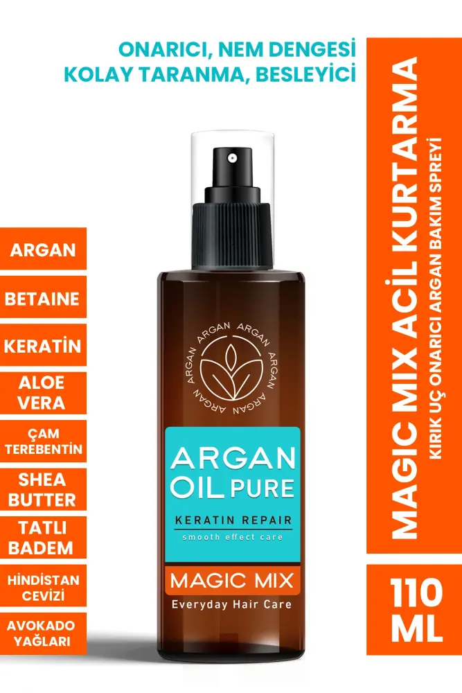 Procsin Magic Mix Acil Kurtarma Kırık Uç Onarıcı Argan Bakım Spreyi 110 Ml - Görsel 1