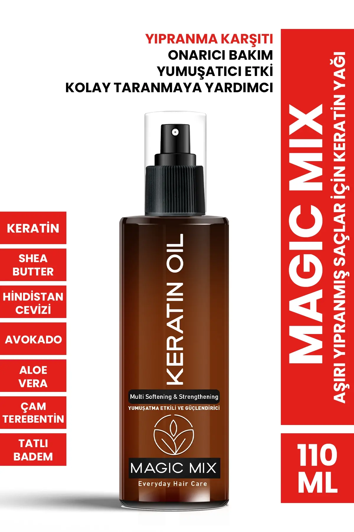 Procsin Magic Mix Aşırı Yıpranmış Saçlar İçin Keratin Yağı 110 Ml - Görsel 1