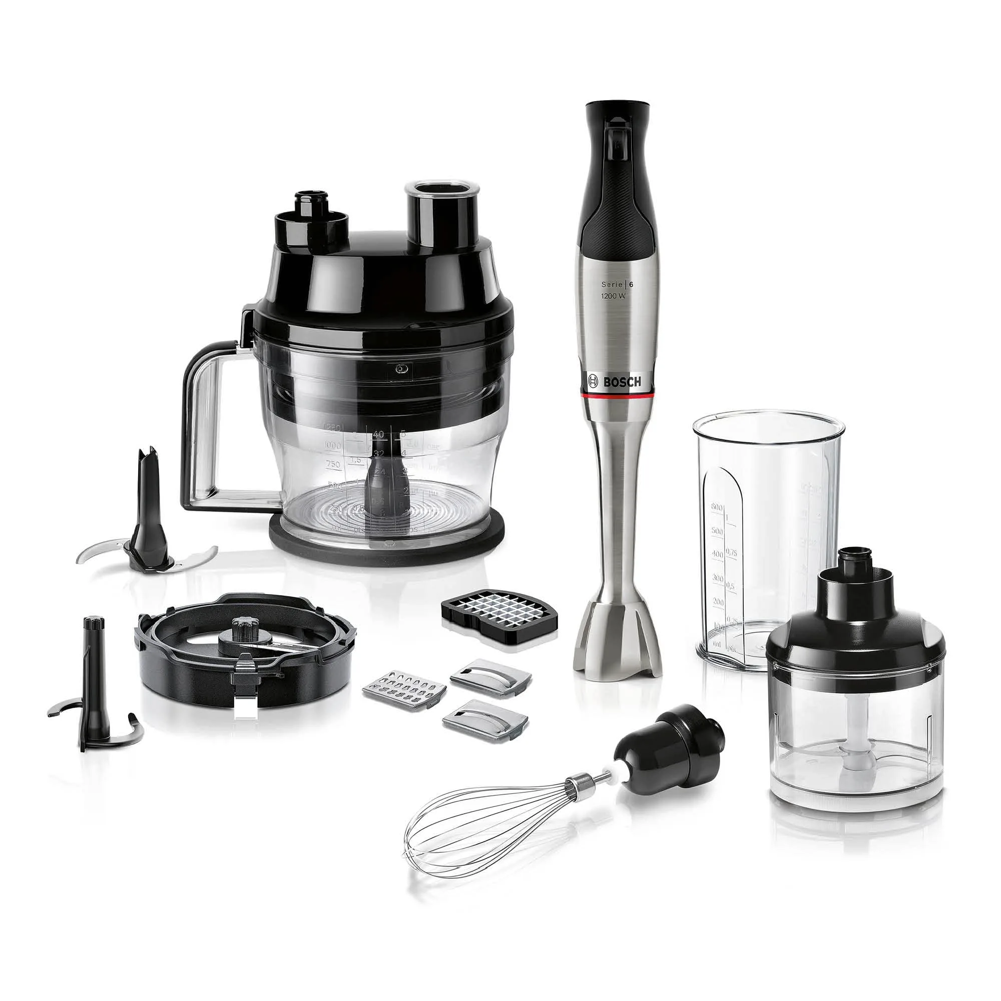 Bosch Seri 6 El Blenderi Ergomaster 1200 W Paslanmaz Çelik - Görsel 1