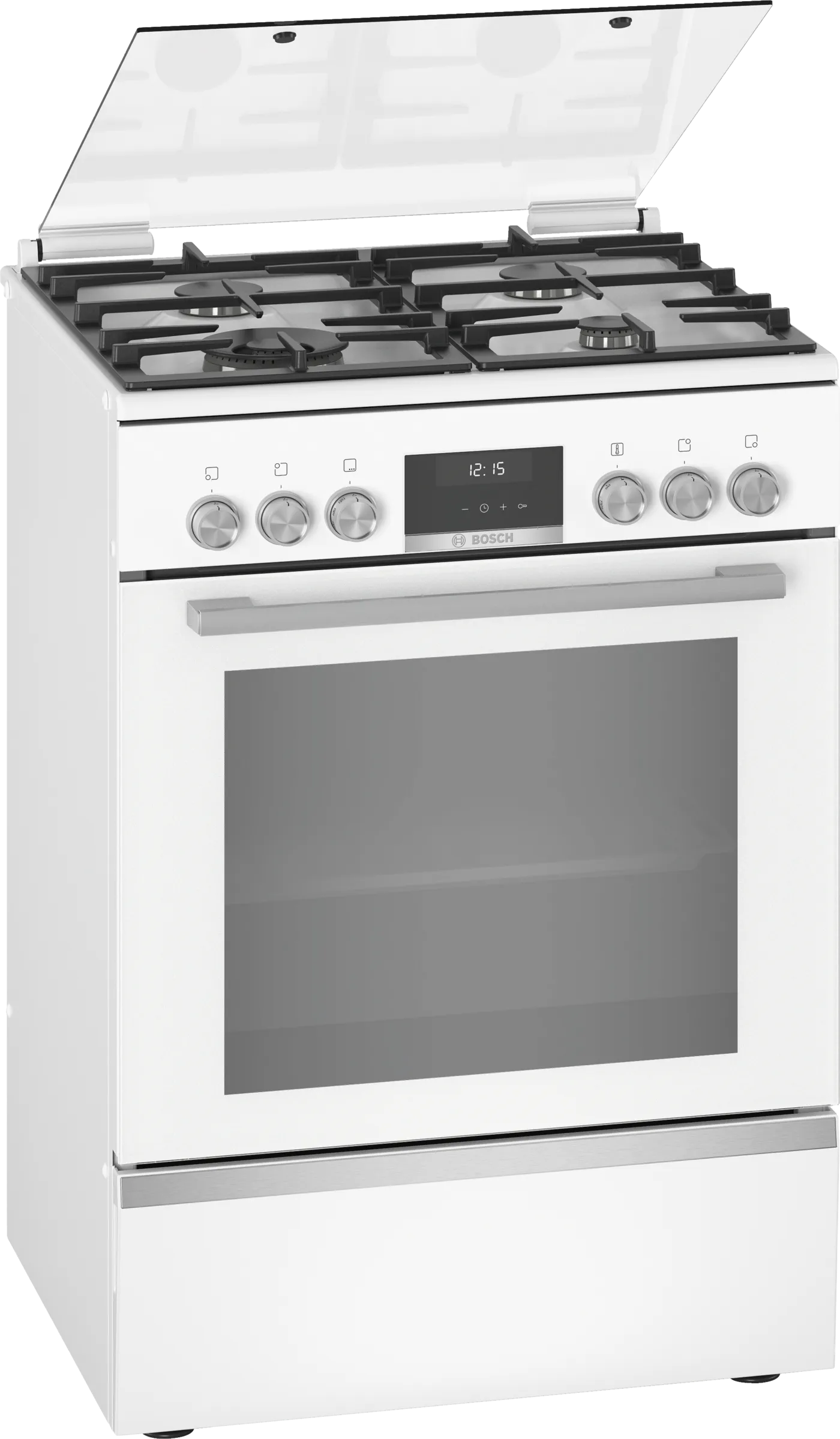 Bosch Seri 6 Bağımsız Çift Yakıtlı Ocak Beyaz Hxs59Ai20Q - Görsel 1
