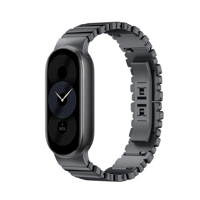Xiaomi Akıllı Bileklik 8/9 Asimetrik Metal Gri Kayış-Λουράκι Xiaomi Smart Band 8/9 Asymmetrical Metal Gray-Xiaomi-Kktc