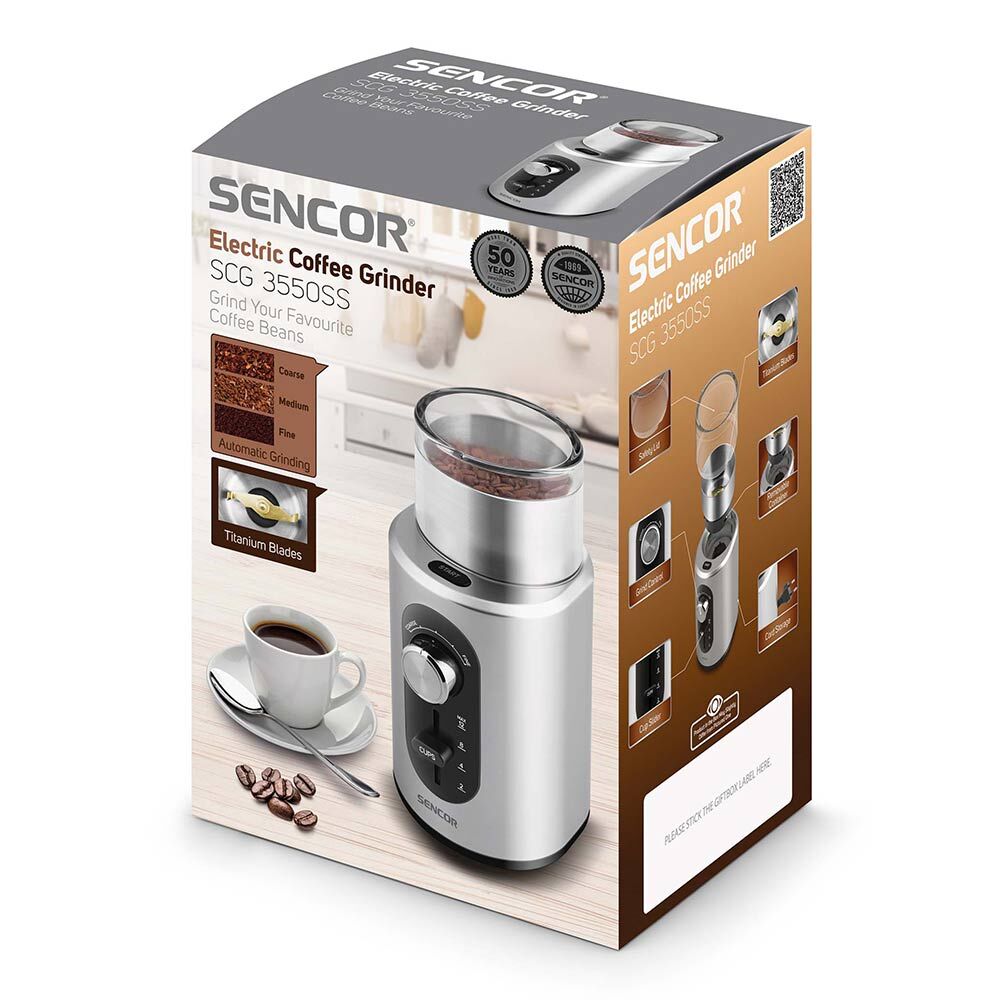 Kahve Değirmeni Sencor Scg 3550Ss Gümüş