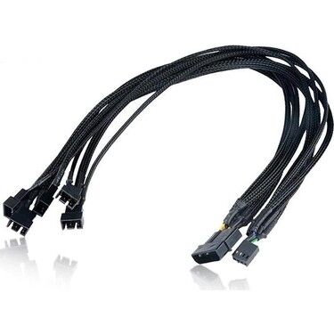 Kablo 5 Pin Fan Power Splitter To 4 X 3 Pin + 1 X 4Pin Power Pin Kktc