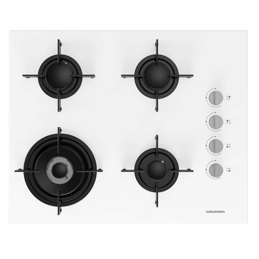 Gigl 622410 W Grundig Ankastre 65Cm Beyaz Cam Ocak - Görsel 1