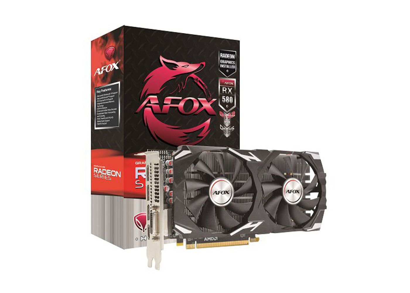 Ekran Kartı Afox Rx580 8Gb Gddr5 256Bit Kktc