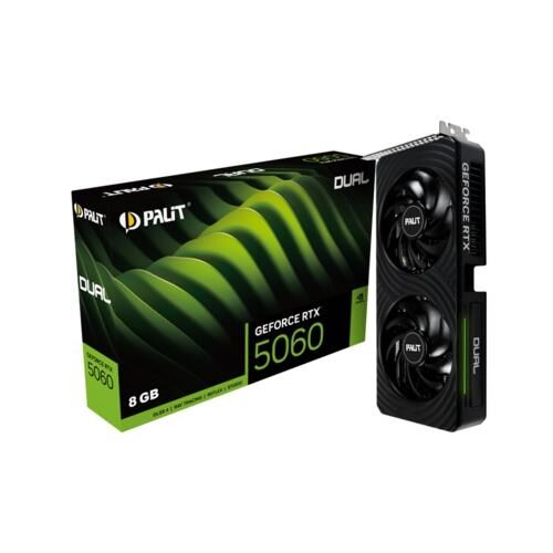 Ekran Karti Palit Rtx5060 Dual 8Gb 128Bit Gddr7 Kktc