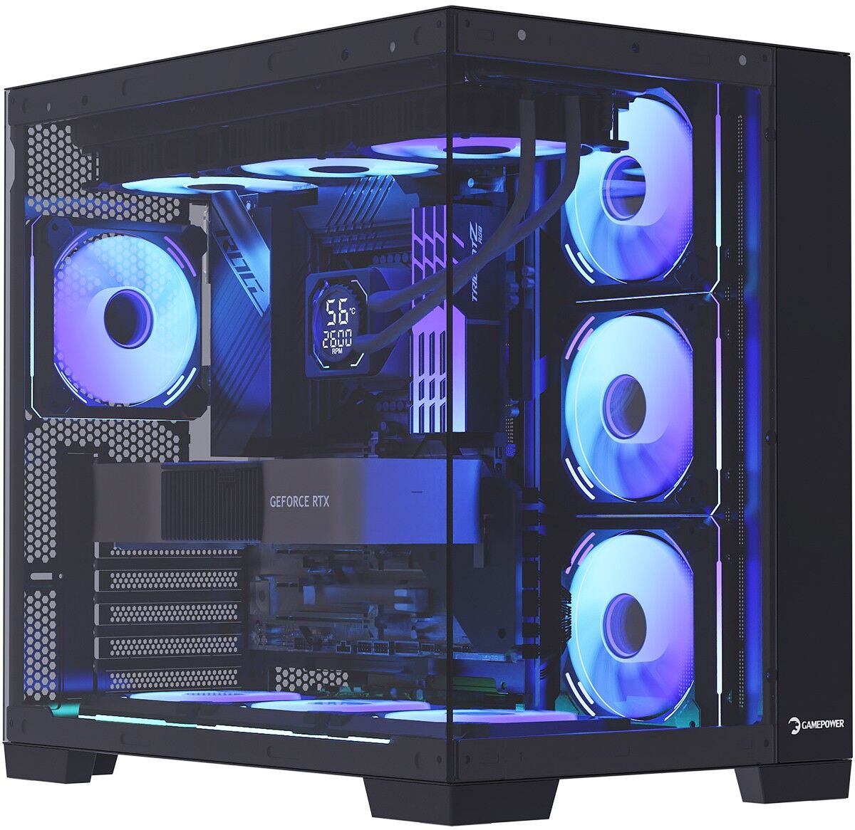 Kasa Gamepower Warcry Pulse 4X12Cm Fan Argb