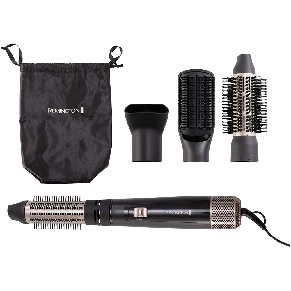 Saç Maşası Ve Düzleştirici (Fırça) Remington Blow Dry &Amp;Amp; Style Caring As7500 Siyah/Altın