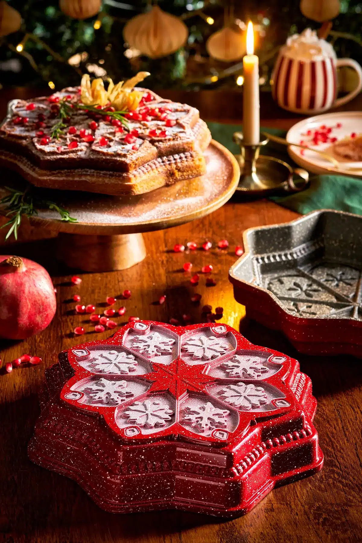 Emsan New Year Yeni Yıl Snowflake Kırmızı