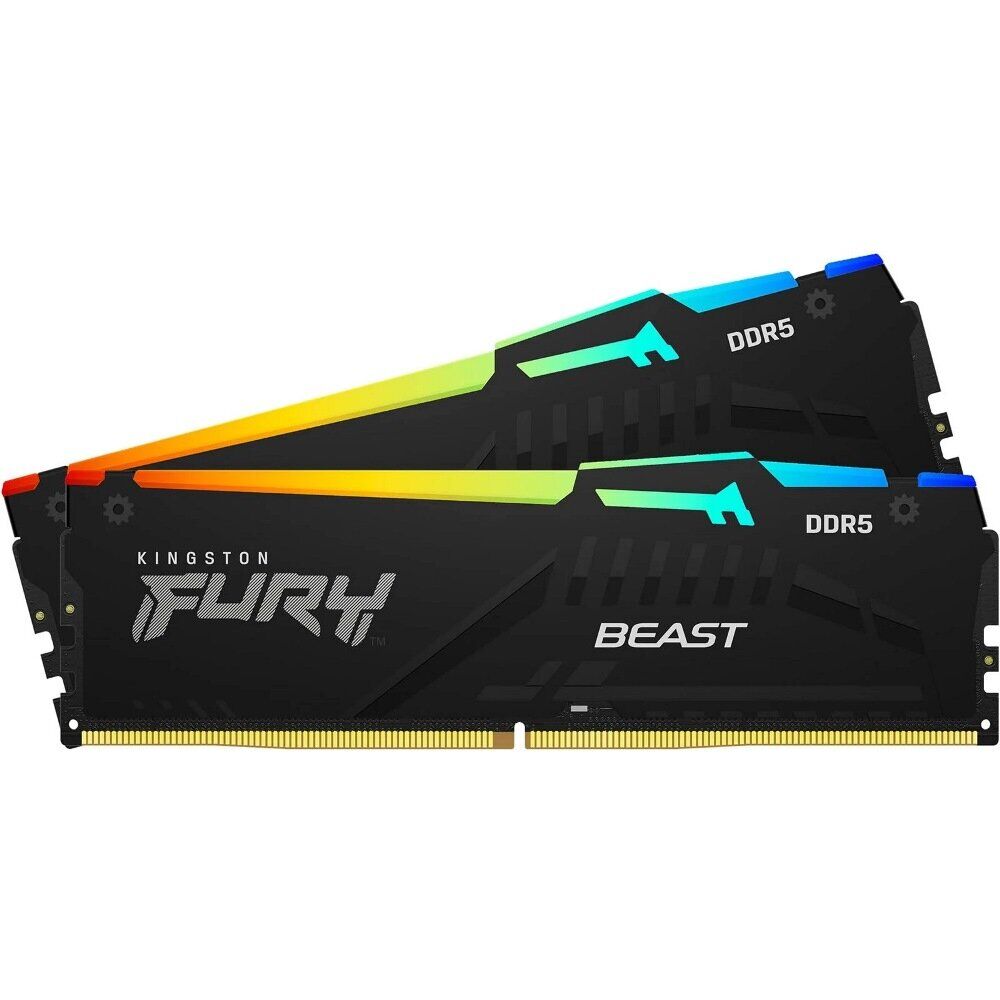 Kingston Fury Beast Rgb 32Gb Ddr5 6000-40. Rgb - Görsel 1