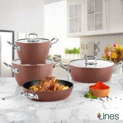 Lines Granit 7 Parça Ezme Ayseren Set Metal Kulp - Görsel 1