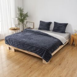 Soff Rabbit Fur Düvet Nevresim Takımı Kışlık - Görsel 1