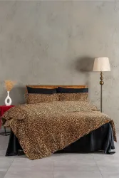 Panthera Saten Nevresim Takımı Tek/Çift Kişilik - Görsel 1