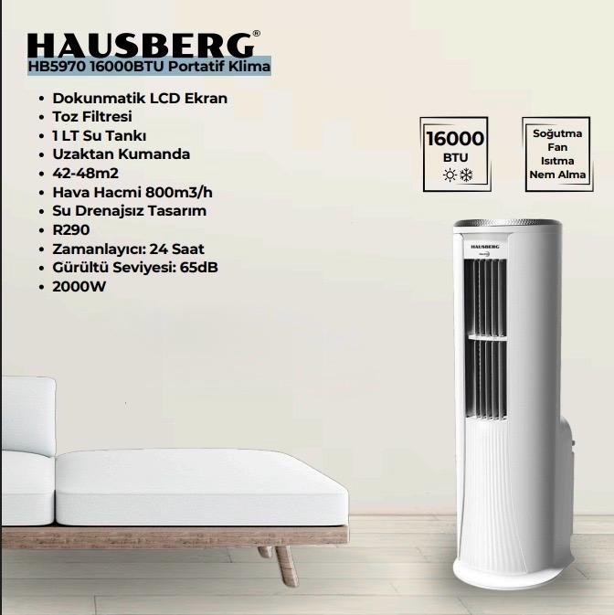 Hausberg Hb5970 16000Btu Portatif Klima - Görsel 1