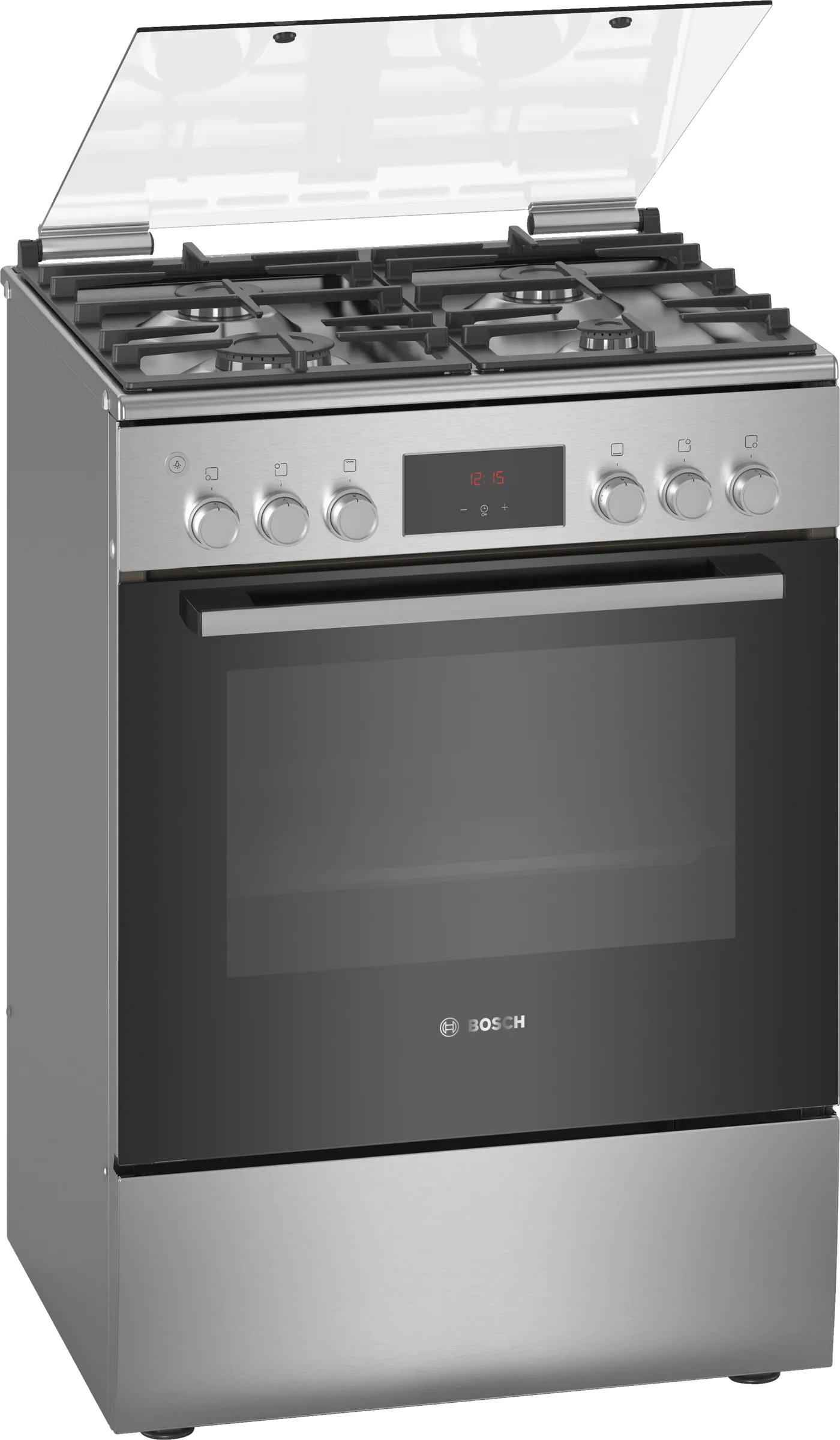 Bosch Seri 4 Bağımsız Gazlı Ocak Paslanmaz Çelik Hgb330E50Q - Görsel 1