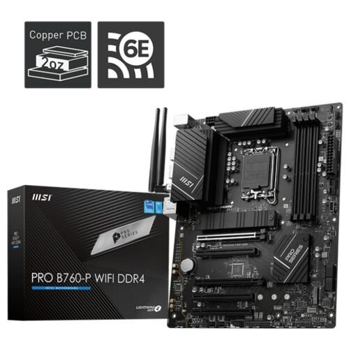 Anakart Msi Pro B760-P Wifi Ddr4 S+V+Gl 1700P Kktc