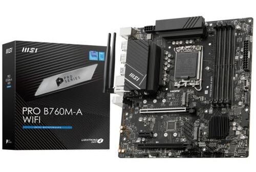 Anakart Msi Pro B760M-A Wifi Ddr4 S+V+Gl 1700P Kktc