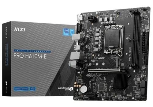 Anakart Msi Pro H610M-E Ddr5 1700P Kktc