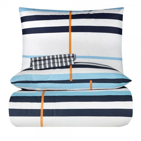 Altinbaşak – 200X220 Ranforce Nevresi̇m Takimi Striped Turkuaz