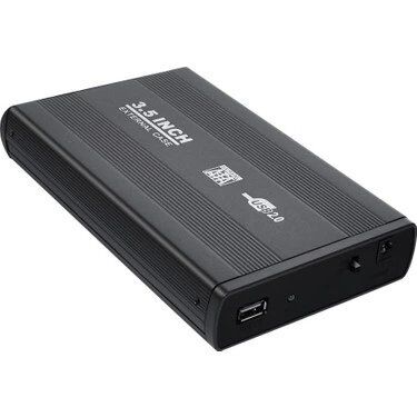 Aksesuar External Hdd Kutusu 3.5&Amp;Quot; Usb 2.0 Sata Sıyah Kktc