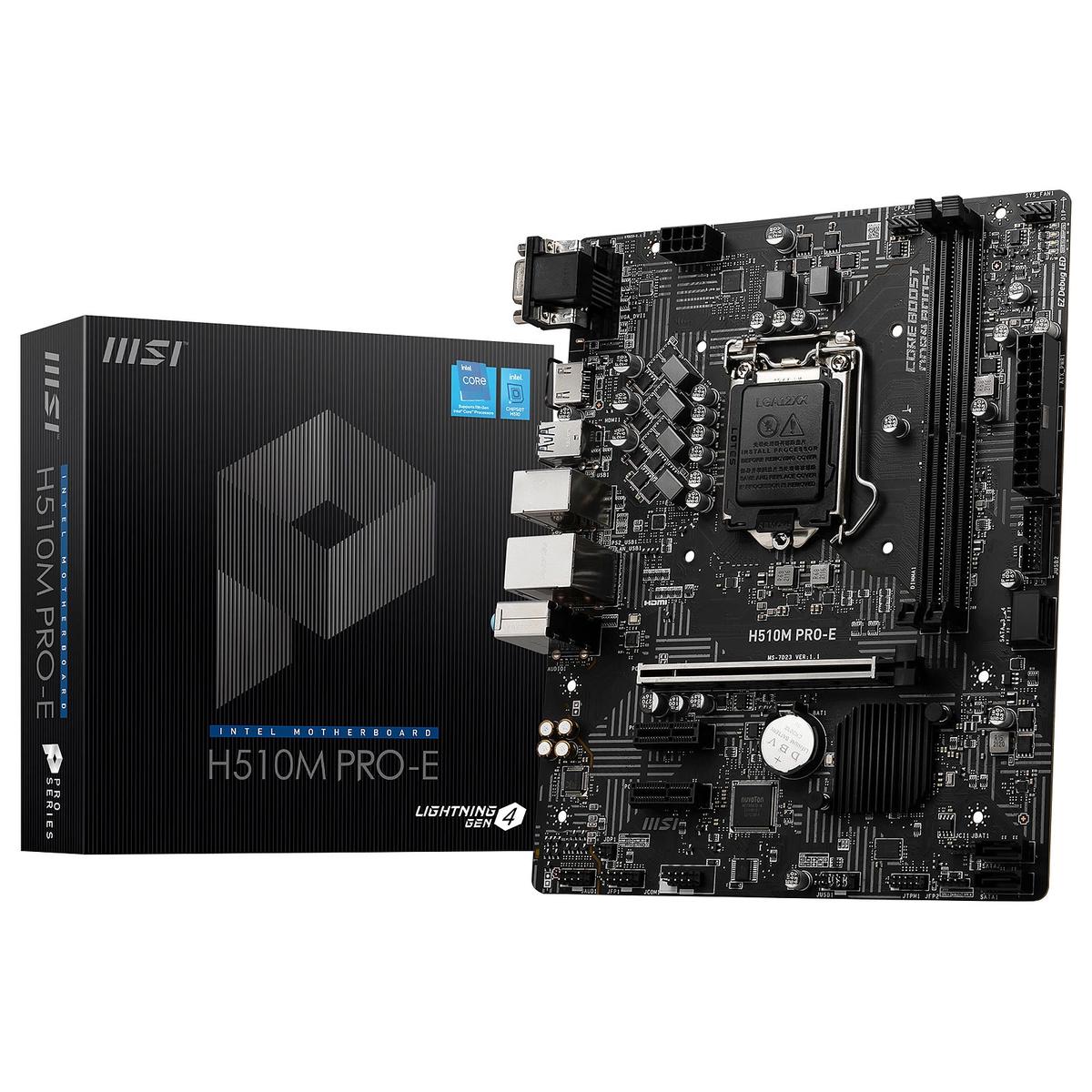 Anakart Msı H510M Pro-E 3200Mhz Ddr4 1200P Kktc