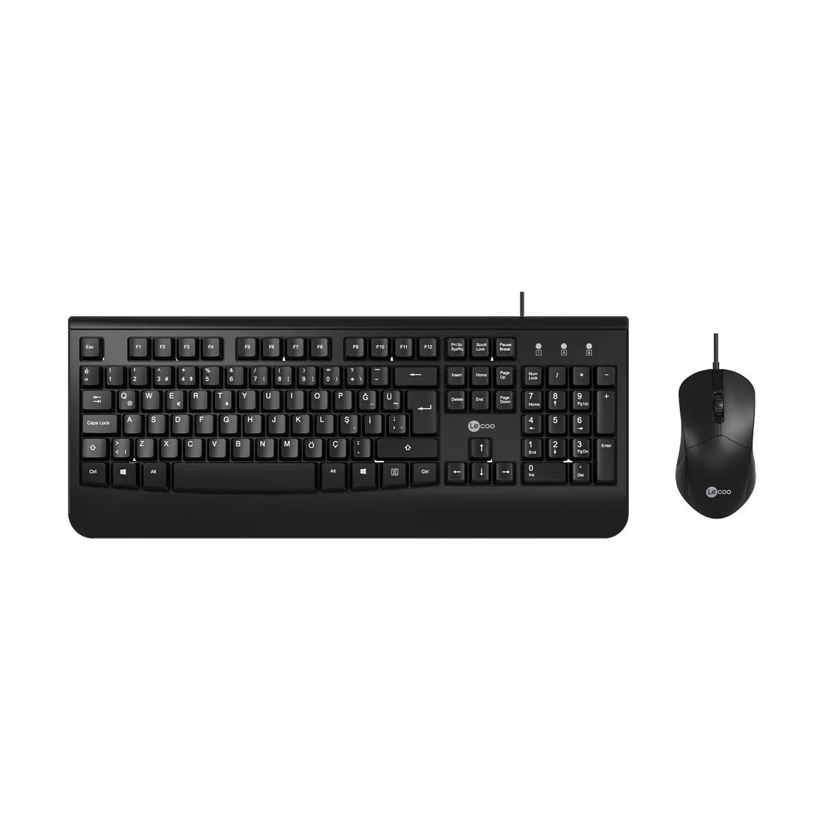 Klavye Mouse Set Lecoo Cm105 Siyah Tr Layout Kktc