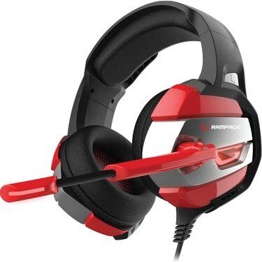 Kulaklık Rampage Rm-K5 Noble Black/Red 7.1 Gamıng Kktc