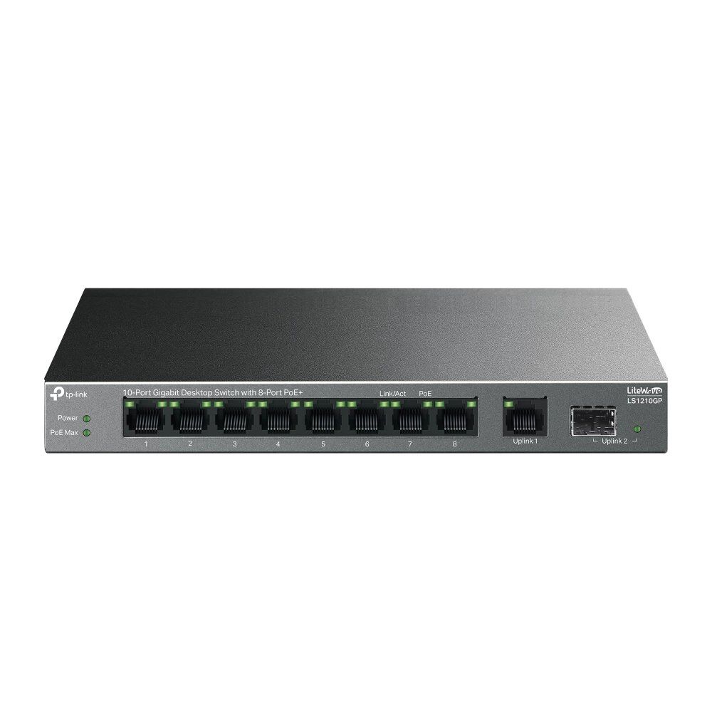 Swıtch Tp-Lınk Ls1210Gp 10 Port 10/100/1000 8 Port Poe+ Kktc