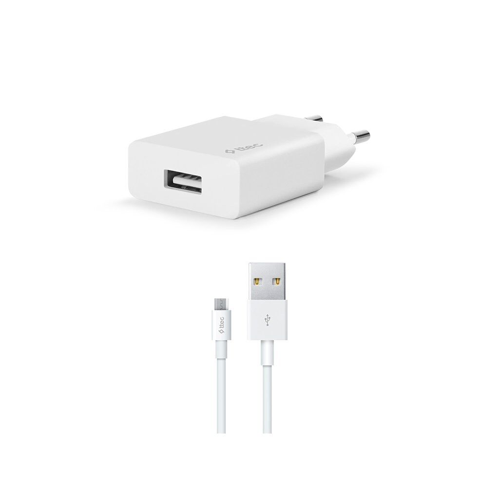 Ttec 2Scs20Mb 2.1A Seyahat Şarj Aleti + Micro Usb Kablo Beyaz Kktc