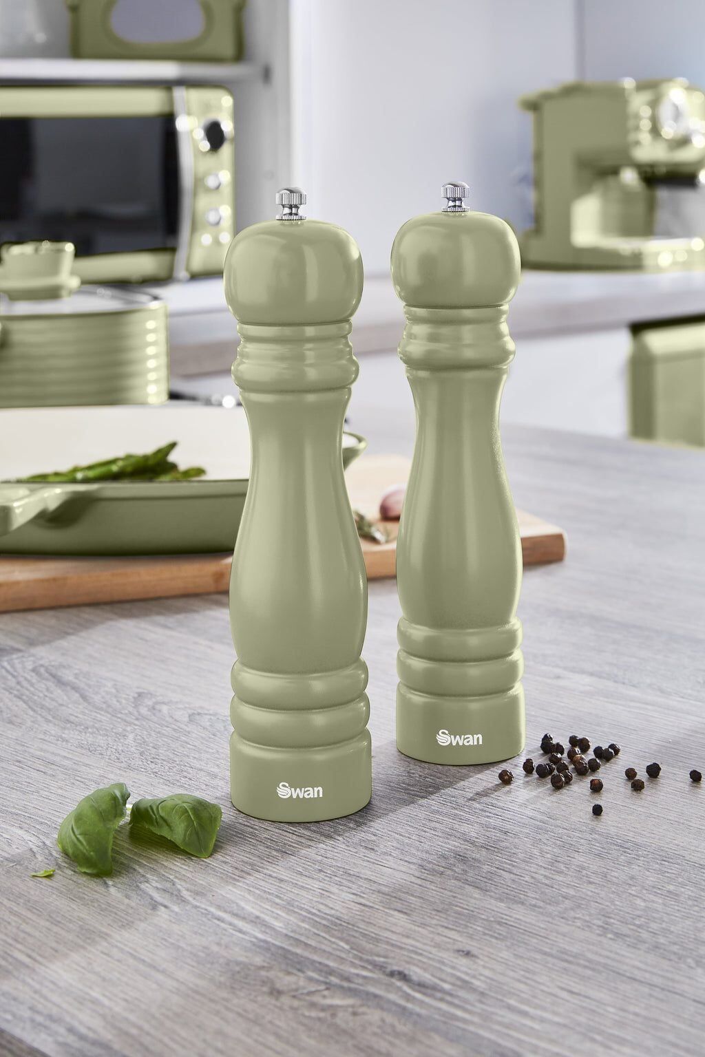 Swan_Retro_Tuz___Karabiber_Degirmeni__Swka1080Gn___Yesil Swan Retro Tuz Karabiber Değirmeni - Görsel 1