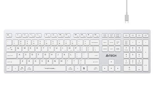 Klavye A4Tech Fbx50C Beyaz Bluetooth+2.4G Fn-Mm-Şarjlı Tr Layout Kktc Klavye A4Tech Fbx50C Beyaz Bluetooth+2.4G Fn-Mm-Şarjlı Tr Layout Kktc