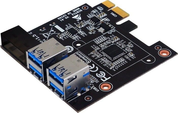 Biostar Pci-E 1X To 4X Usb3.0 Riser Adaptor Dcbtc2 Kktc