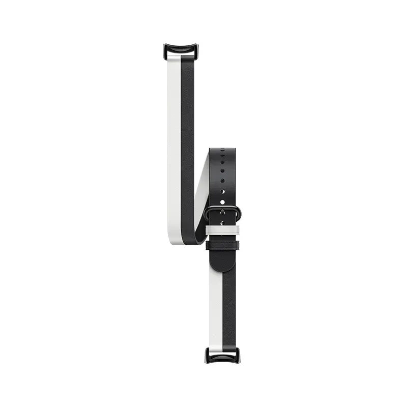 Xiaomi Smart Band 8/9 Çift Sarma Kayış Siyah Ve Beyaz-Λουράκι Xiaomi Smart Band 8/9 Double Wrap Strap Black And White-Xiaomi-Kktc