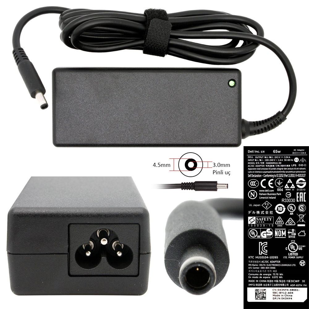 Adaptor Dca-Dl010 19.5V 3.34A 65W 4.5Mm-3.0Mm Kktc
